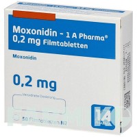 МОКСОНИДИН (MOXONIDIN) 0,2 мг таблетки 50 шт - Моксонидин 1 A PHARMA