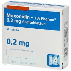 МОКСОНИДИН (MOXONIDIN) 0,2 мг таблетки 50 шт - Моксонидин 1 A PHARMA