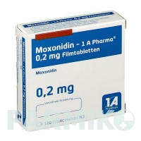 МОКСОНИДИН (MOXONIDIN) 0,2 мг таблетки 100 шт - Моксонидин 1 A PHARMA