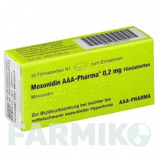 МОКСОНИДИН (MOXONIDIN) 0,2 мг таблетки 30 шт - Моксонидин AAA - PHARMA