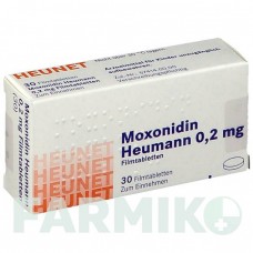 МОКСОНІДИН (MOXONIDIN) 0,2 мг таблетки 30 шт - Моксонідин HEUNET PHARMA