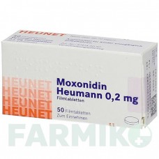 МОКСОНІДИН (MOXONIDIN) 0,2 мг таблетки 50 шт - Моксонідин HEUNET PHARMA