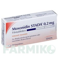 МОКСОНІДИН (MOXONIDIN) 0,2 мг таблетки 30 шт - Моксонідин STADAPHARM
