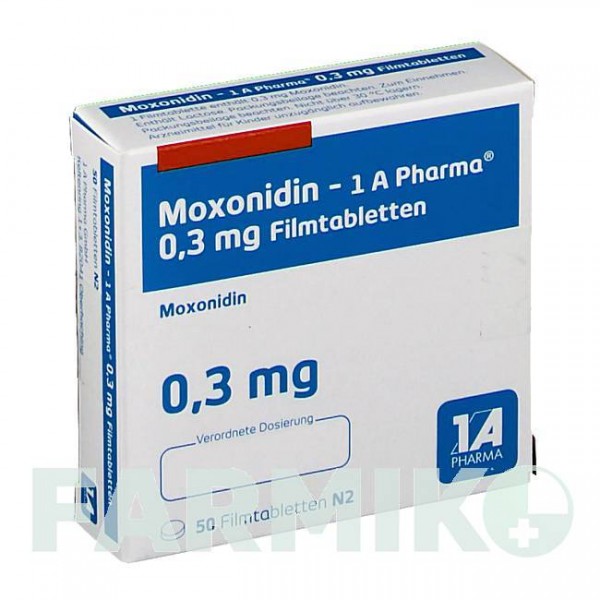 МОКСОНІДИН (MOXONIDIN) 0,3 мг таблетки 50 шт - Моксонідин 1 A PHARMA