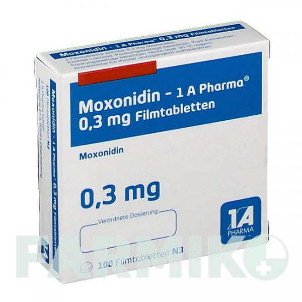 МОКСОНИДИН (MOXONIDIN) 0,3 мг таблетки 100 шт - Моксонидин 1 A PHARMA