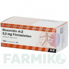 МОКСОНИДИН (MOXONIDIN) 0,3 мг таблетки 100 шт - Моксонидин ABZ PHARMA