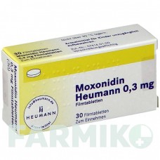 МОКСОНИДИН (MOXONIDIN) 0,3 мг таблетки 30 шт - Моксонидин HEUMANN PHARMA