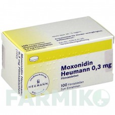 МОКСОНИДИН (MOXONIDIN) 0,3 мг таблетки 100 шт - Моксонидин HEUMANN PHARMA