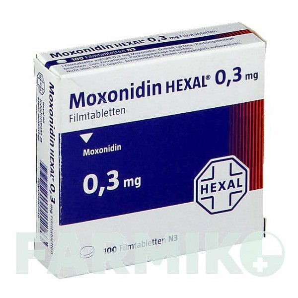 МОКСОНИДИН (MOXONIDIN) 0,3 мг таблетки 100 шт - Моксонидин HEXAL