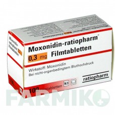 МОКСОНИДИН (MOXONIDIN) 0,3 мг таблетки 30 шт - Моксонидин RATIOPHARM