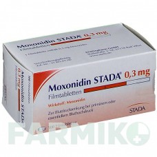 МОКСОНИДИН (MOXONIDIN) 0,3 мг таблетки 100 шт - Моксонидин STADAPHARM