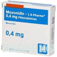 МОКСОНИДИН (MOXONIDIN) 0,4 мг таблетки 100 шт - Моксонидин 1 A PHARMA