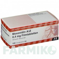 МОКСОНИДИН (MOXONIDIN) 0,4 мг таблетки 100 шт - Моксонидин ABZ PHARMA