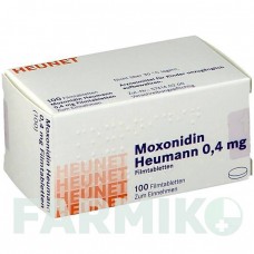 МОКСОНИДИН (MOXONIDIN) 0,4 мг таблетки 50 шт - Моксонидин HEUNET PHARMA