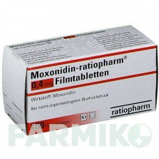 МОКСОНИДИН (MOXONIDIN) 0,4 мг таблетки 100 шт - Моксонидин RATIOPHARM
