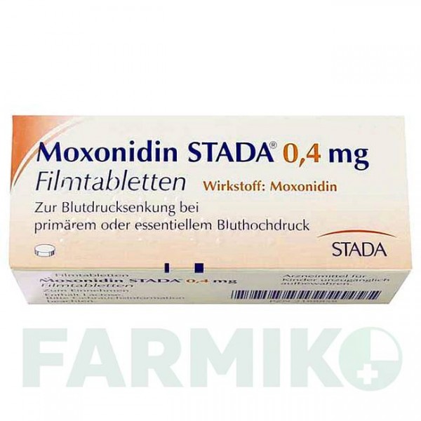 МОКСОНІДИН (MOXONIDIN) 0,4 мг таблетки 30 шт - Моксонідин STADAPHARM