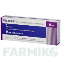 МТКС (MTX) 15 мг ( 20 мг/мл ) раствор 1 шт - Метотрексат HEXAL