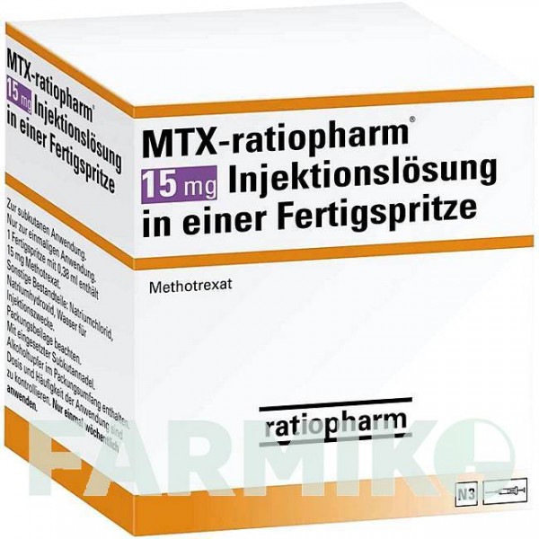 МТКС (MTX) 15 мг раствор 6 шт - Метотрексат RATIOPHARM