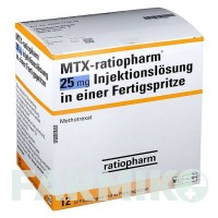 МТКС (MTX) 25 мг раствор 12 шт - Метотрексат RATIOPHARM