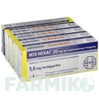 МТКС (MTX) 7,5 мг ( 20 мг/мл ) розчин 5 шт - Метотрексат HEXAL