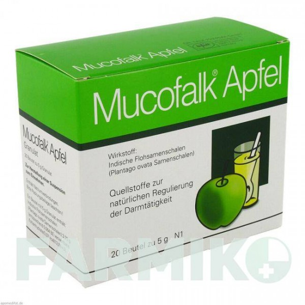 МУКОФАЛЬК (MUCOFALK) гранули 20 шт - Ісфагула (насіння подорожника) DR.FALK PHARMA