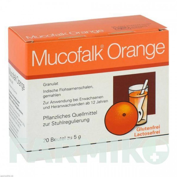МУКОФАЛЬК (MUCOFALK) гранулы 20 шт - Исфагула (семена подорожника) DR.FALK PHARMA