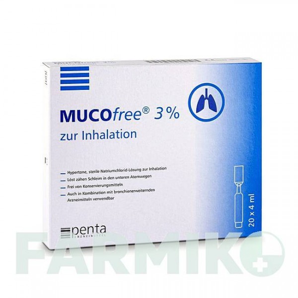МУКОФРИ (MUCOFREE) 3% раствор 20x4 мл - Активные вещества PENTA