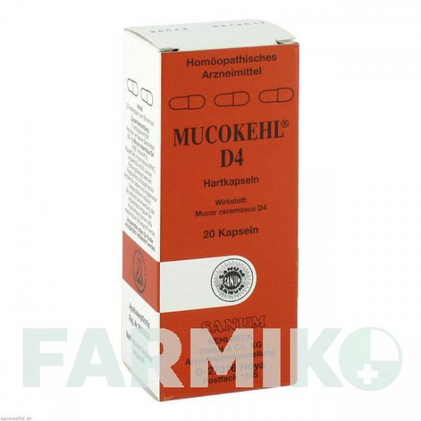 МУКОКЕЛЬ (MUCOKEHL) D 4 капсулы 20 шт - Гомеопатия SANUM-KEHLBECK