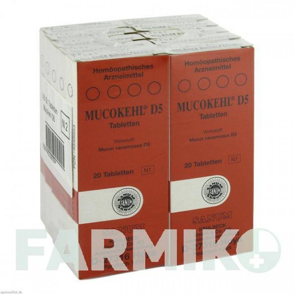 МУКОКЕЛЬ (MUCOKEHL) D 5 таблетки 10x20 шт - Гомеопатия SANUM-KEHLBECK