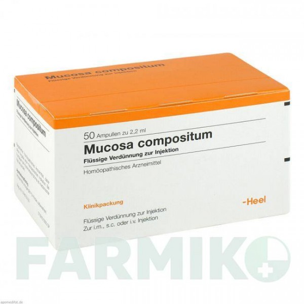 МУКОЗА (MUCOSA) ампулы 50 шт - Гомеопатия BIOLOGISCHE HEILMITTEL HEEL