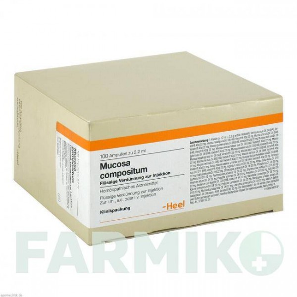 МУКОЗА (MUCOSA) ампули 100 шт - Гомеопатія BIOLOGISCHE HEILMITTEL HEEL