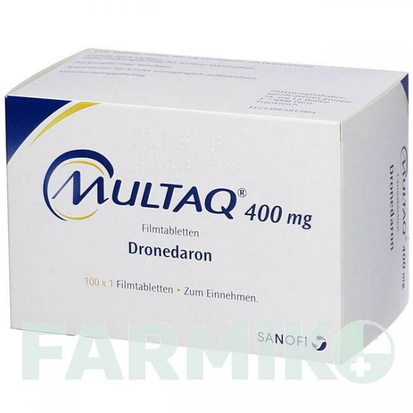 МУЛЬТАК (MULTAQ) 400 мг таблетки 100 шт - Дронедарон ABACUS MEDICINE