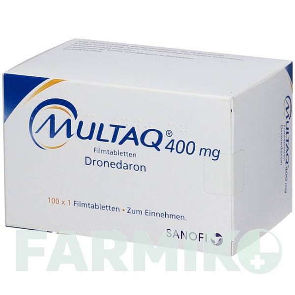 МУЛЬТАК (MULTAQ) 400 мг таблетки 100 шт - Дронедарон ORIFARM