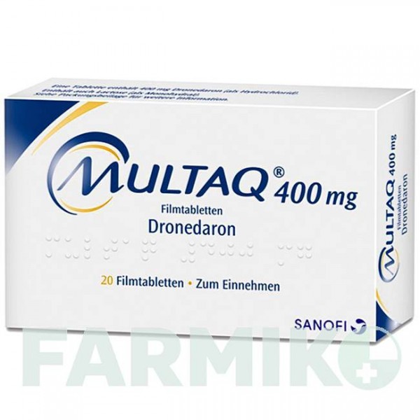 МУЛЬТАК (MULTAQ) 400 мг таблетки 20 шт - Дронедарон SANOFI