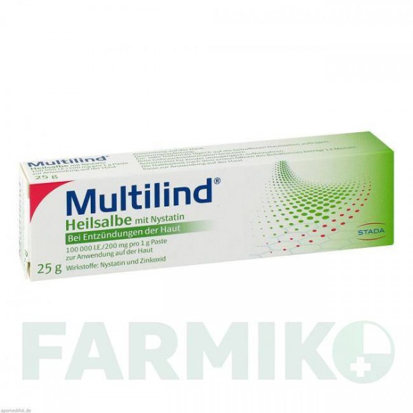 МУЛЬТИЛИНД (MULTILIND) паста 25 г - Нистатин, Цинка оксид STADA