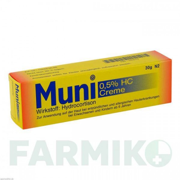 МУНИ (MUNI) 0,5% крем 30 г - Гидрокортизон ROBUGEN