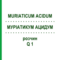 МУРІАТИКУМ АЦИДУМ (MURIATICUM ACIDUM) Q 1 розчин 15 мл - Гомеопатія GUDJONS