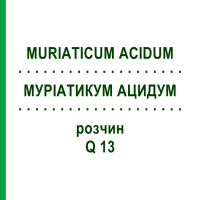 МУРИАТИКУМ АЦИДУМ (MURIATICUM ACIDUM) Q 13 раствор 15 мл - Гомеопатия GUDJONS