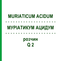 МУРІАТИКУМ АЦИДУМ (MURIATICUM ACIDUM) Q 2 розчин 15 мл - Гомеопатія GUDJONS