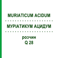 МУРІАТИКУМ АЦИДУМ (MURIATICUM ACIDUM) Q 28 розчин 15 мл - Гомеопатія GUDJONS
