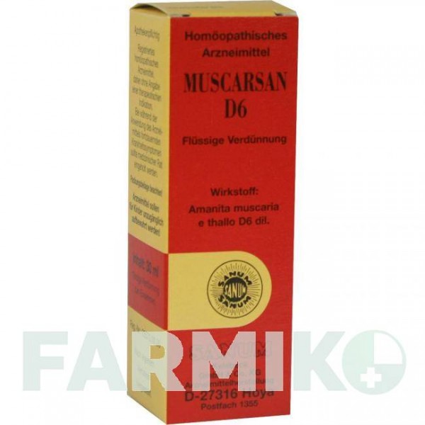 МУСКАРСАН (MUSCARSAN) D 6 капли 30 мл - Гомеопатия SANUM-KEHLBECK