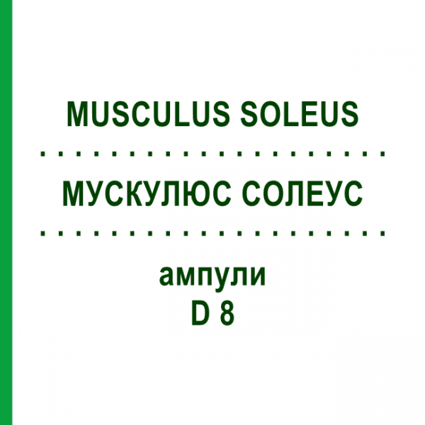 МУСКУЛЮС СОЛЕУС (MUSCULUS SOLEUS) D 8 ампулы 10x1 мл - Гомеопатия WALA HEILMITTEL