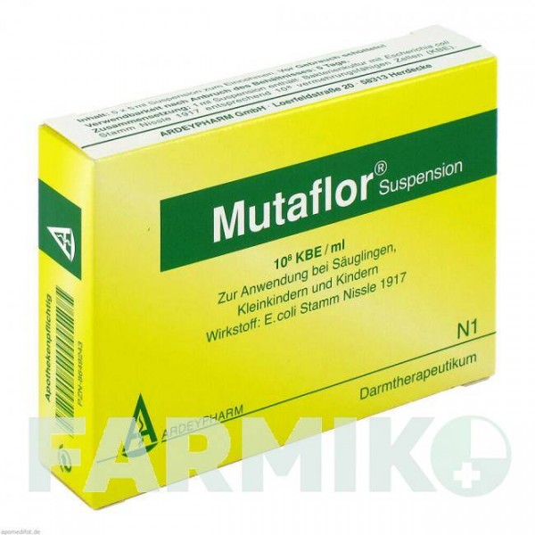 МУТАФЛОР (MUTAFLOR) суспензія 5x5 мл - Escherichia coli ARDEYPHARM