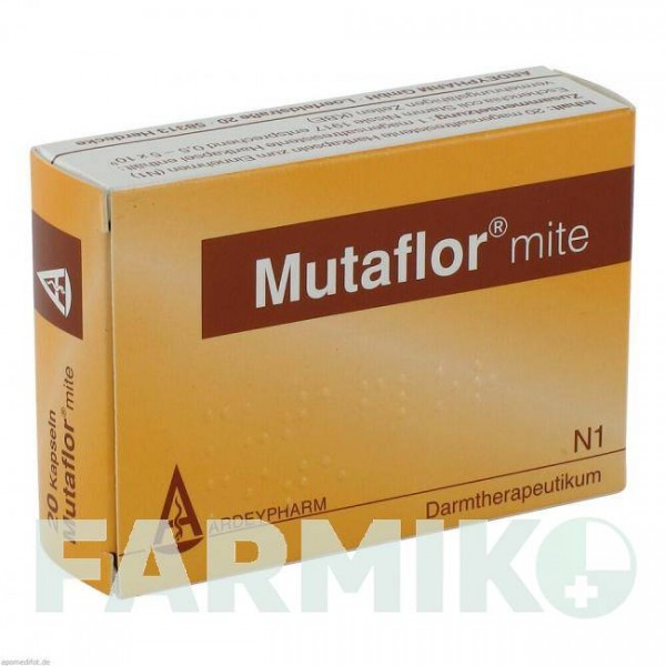 МУТАФЛОР (MUTAFLOR) капсулы 20 шт - Escherichia coli штамм Nissle 1917 ARDEYPHARM