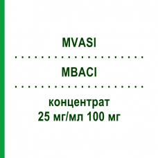 МВАСІ (MVASI) 25 мг/мл 100 мг концентрат 1 шт - Бевацизумаб EURIMPHARM