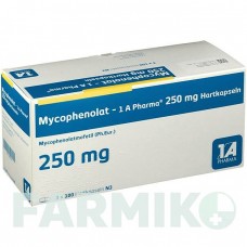 МІКОФЕНОЛАТ (MYCOPHENOLAT) 250 мг капсули 300 шт - Мікофенолова кислота 1 A PHARMA