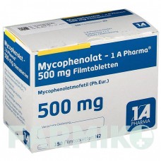 МІКОФЕНОЛАТ (MYCOPHENOLAT) 500 мг таблетки 150 шт - Мікофенолова кислота 1 A PHARMA