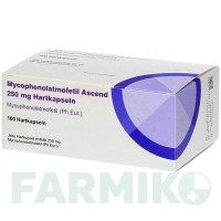 МІКОФЕНОЛАТ МОФЕТИЛ (MYCOPHENOLAT MOFETIL) 250 мг капсули 100 шт - Мікофенолова кислота ASCEND