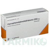 МІКОФЕНОЛАТ МОФЕТИЛ (MYCOPHENOLAT MOFETIL) 250 мг таблетки 100 шт - Мікофенолова кислота BIOMO PHARMA