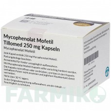 МІКОФЕНОЛАТ МОФЕТИЛ (MYCOPHENOLAT MOFETIL) 250 мг капсули 100 шт - Мікофенолова кислота TILLOMED